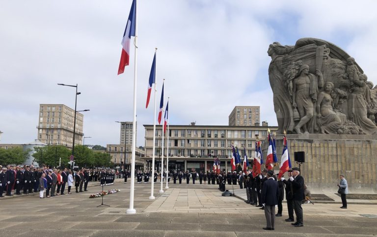 Présence d’une délégation de l’association à la cérémonie commémorative du 8 mai au Havre